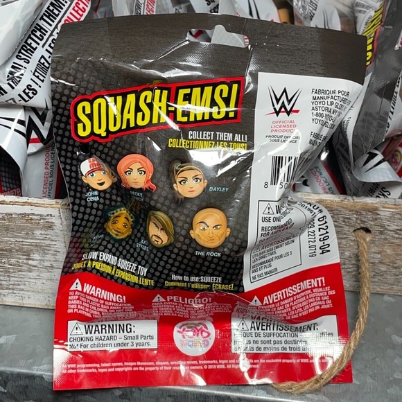 Lot of 23 WWE WWF AJ Styles Squash-Ems One Squeeze Toy BIRTHDAY FILLERS NEW - Picture 11 of 12